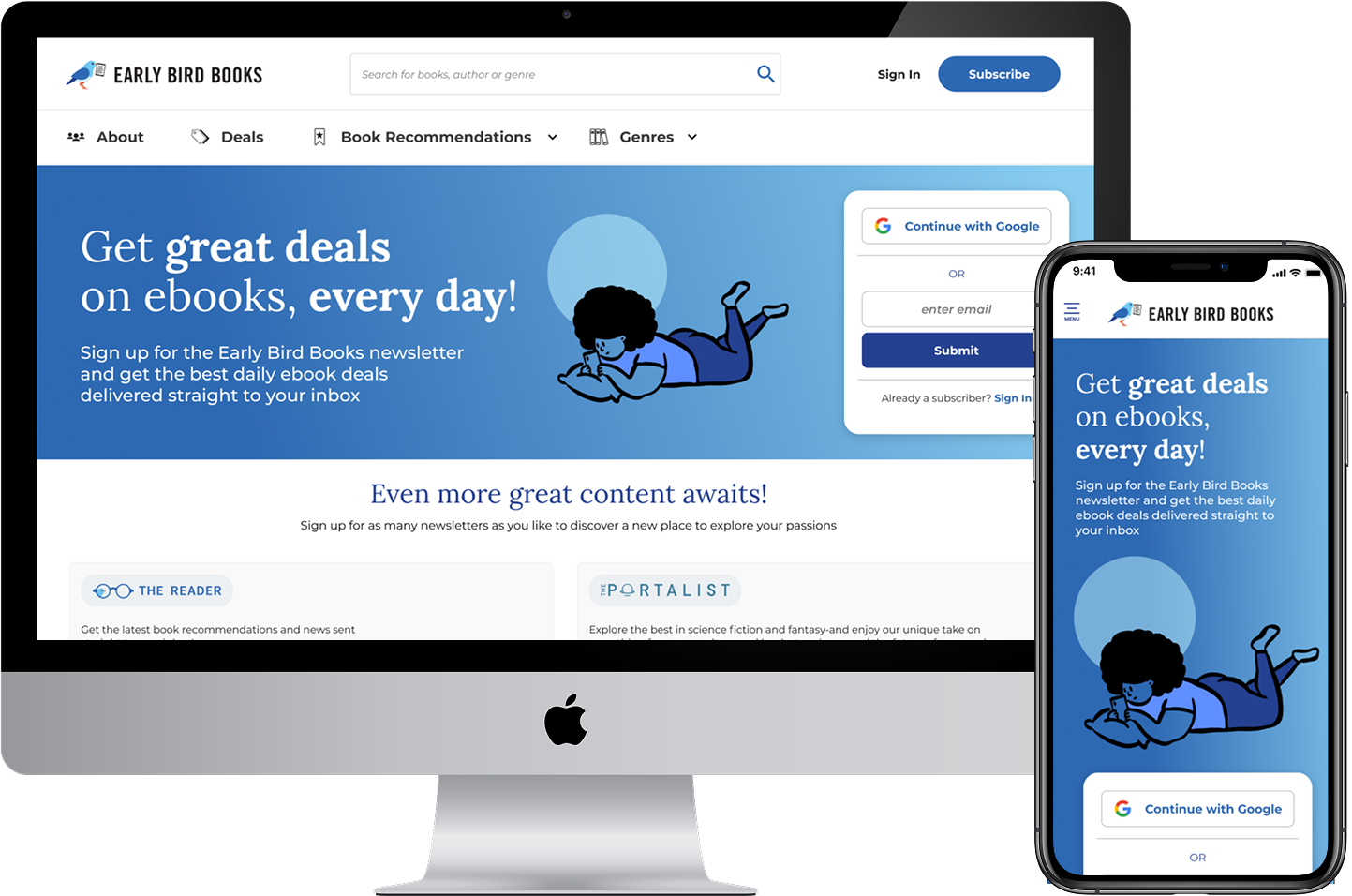 Web design — device mockup
